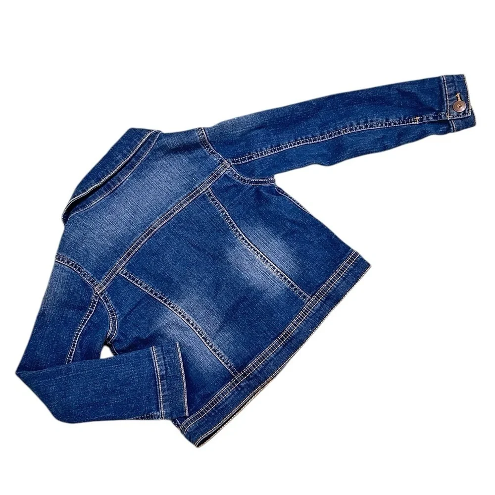 Simple Joys by Carters Blue cotton Denim Jean Jacket shadowing size girls 5t